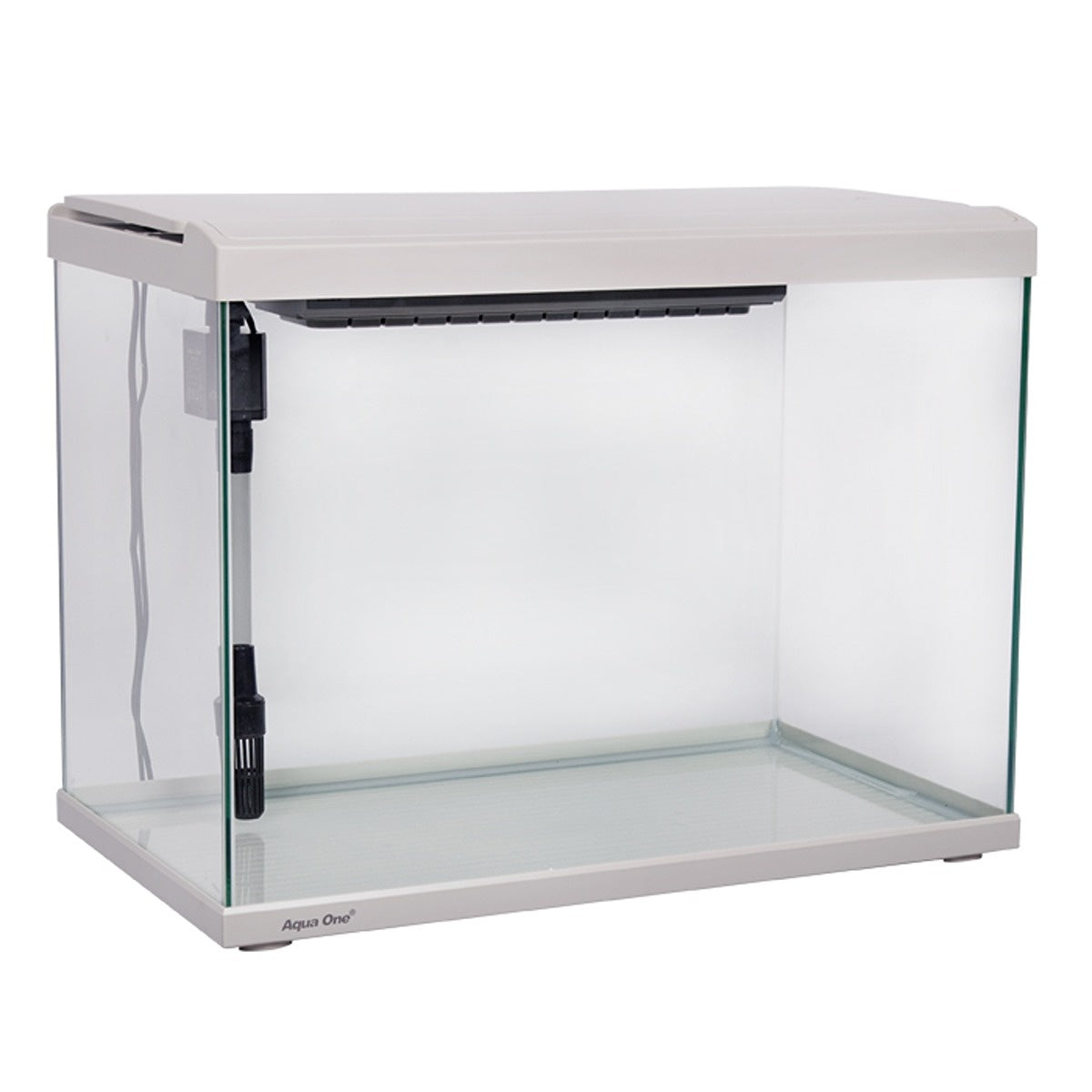 Aqua One LifeStyle 72 Complete Glass Aquarium Satin Grey