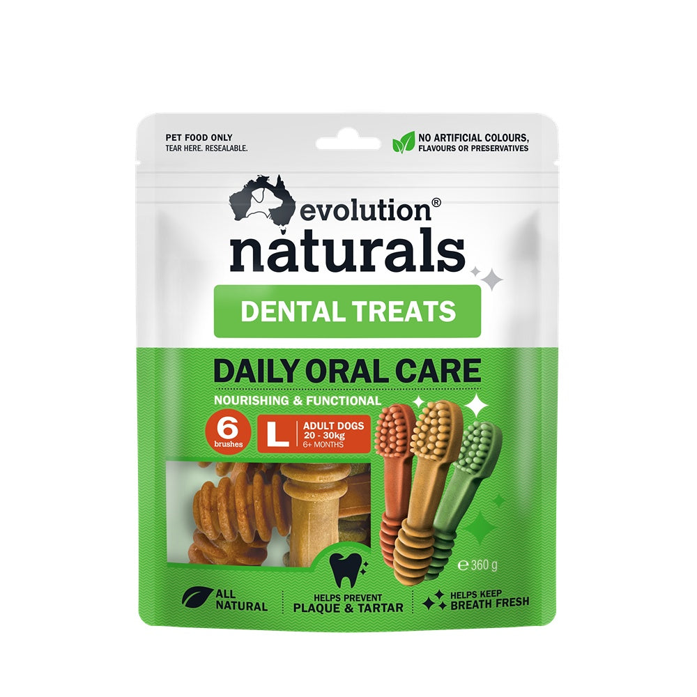 Evolution Naturals Dental Brush Dog Treat Large