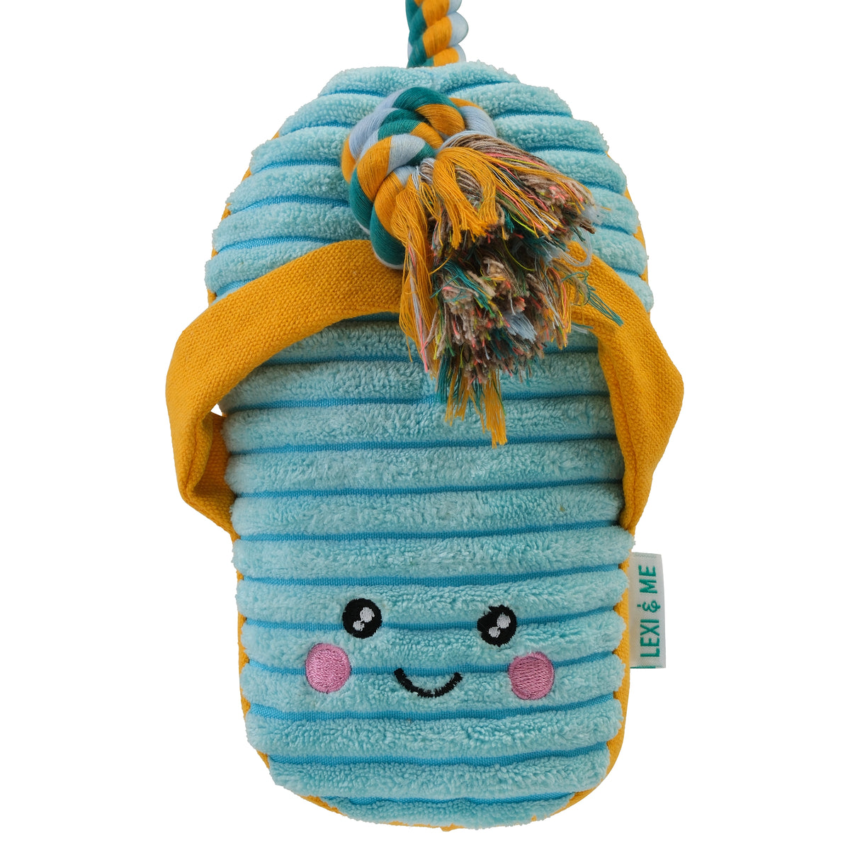 Lexi & Me Jandals Plush & Rope Dog Toy