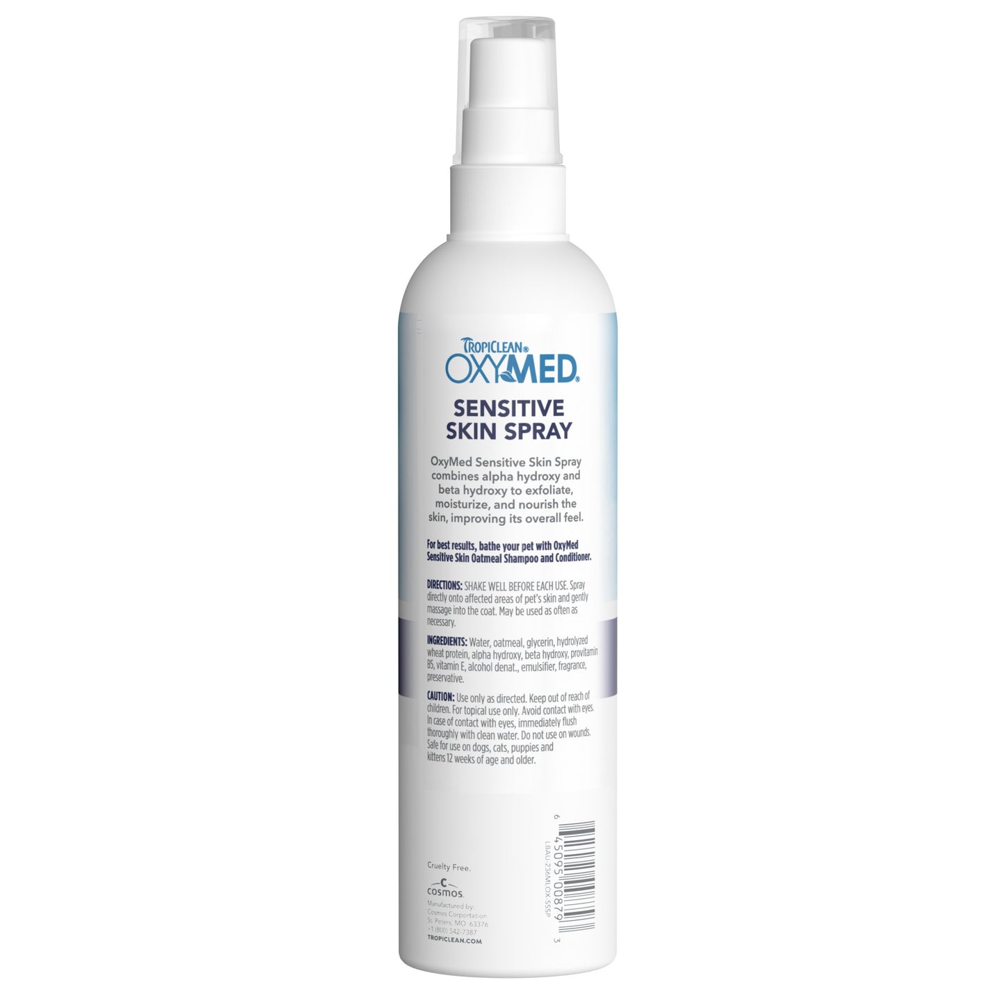 TropiClean OxyMed Sensitive Skin Spray for Dogs