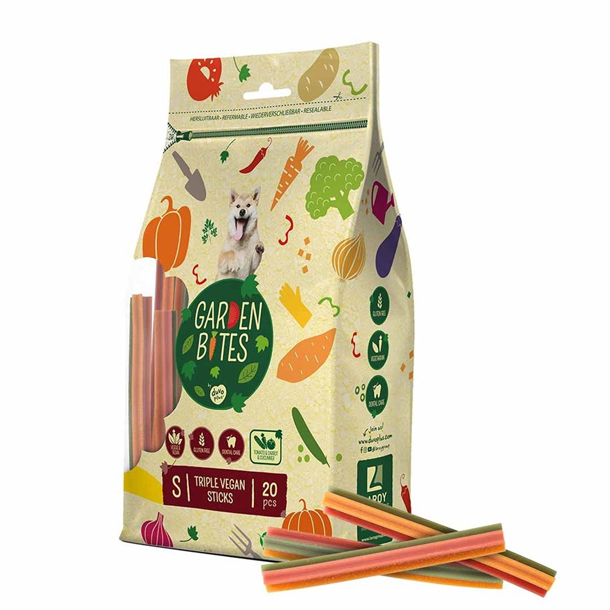 Garden Bites Triple Vegan Sticks Dog Treats