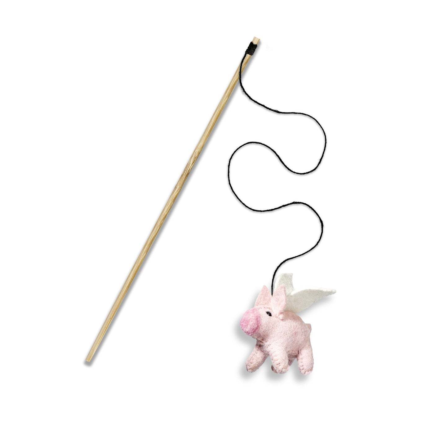 Green & Wild Cat Toy - Piggie Sue Teaser with Catnip