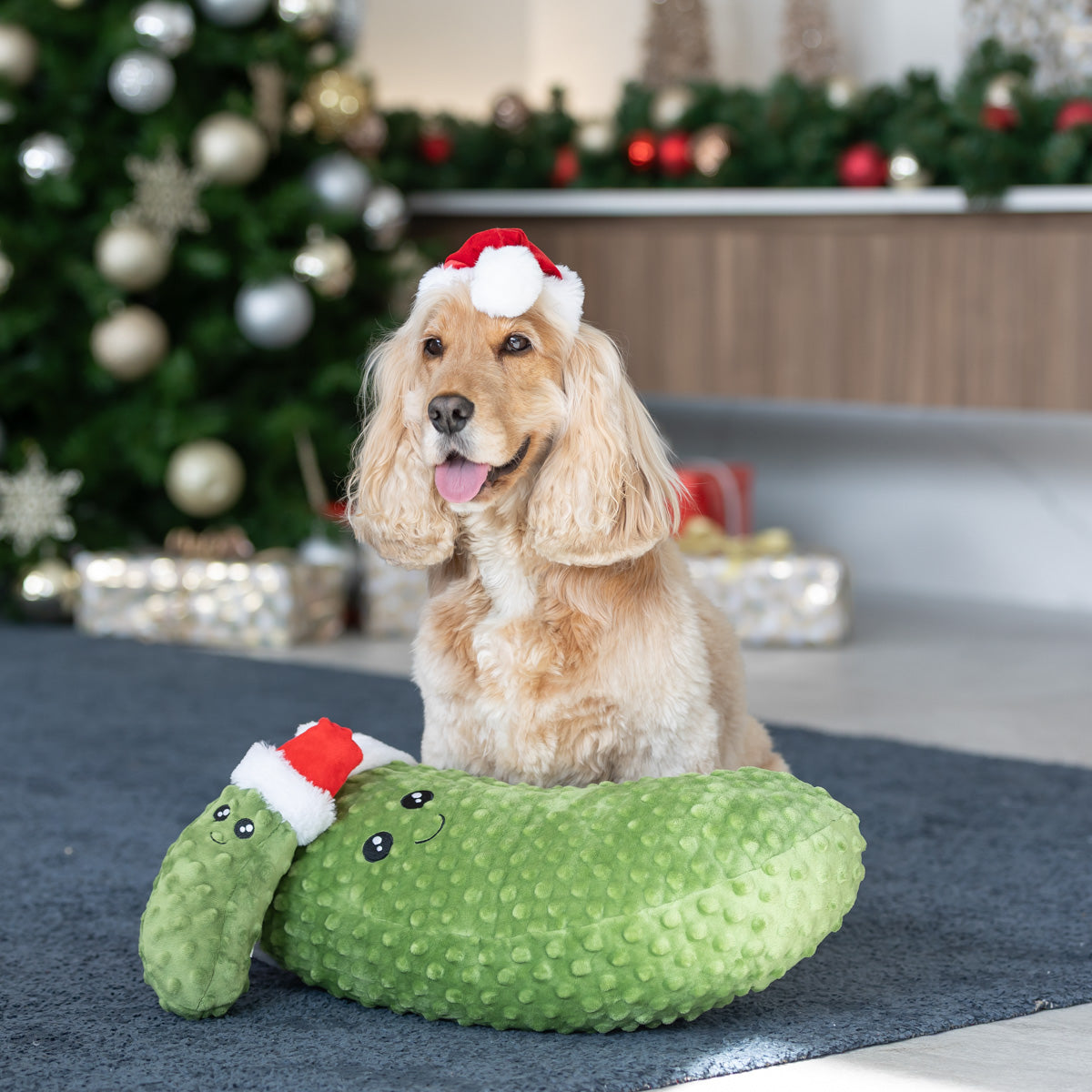 Petstock Christmas Plush Pickle Jumbo Dog Toy