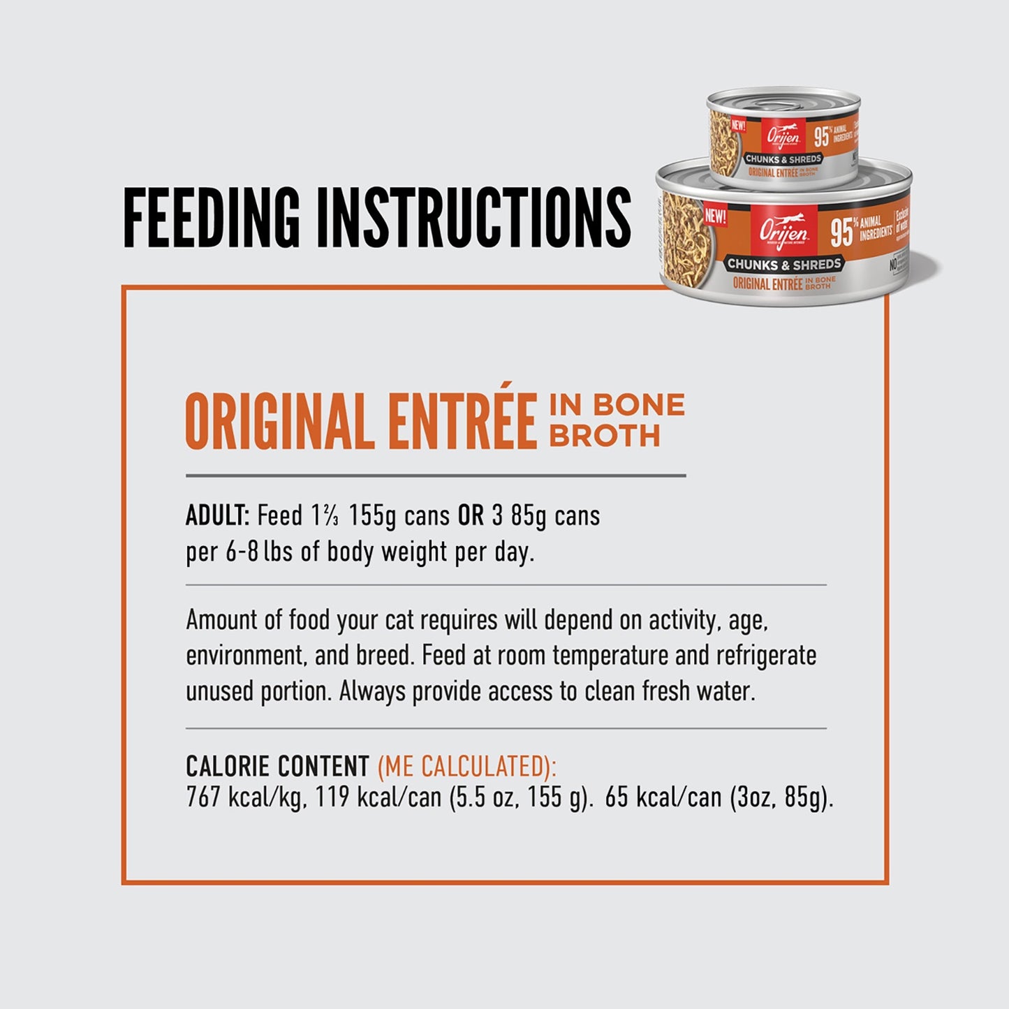 ORIJEN Original Entrée in Bone Broth Adult Cat Wet Food