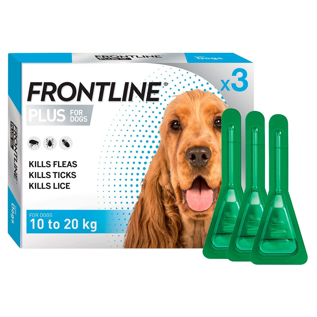 Frontline Plus Spot-On Treatment for Medium Dogs 10-20kg