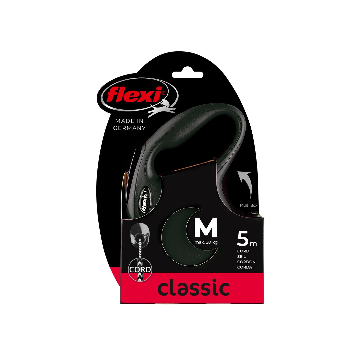 Flexi Classic Cord Retractable Leash 5m
