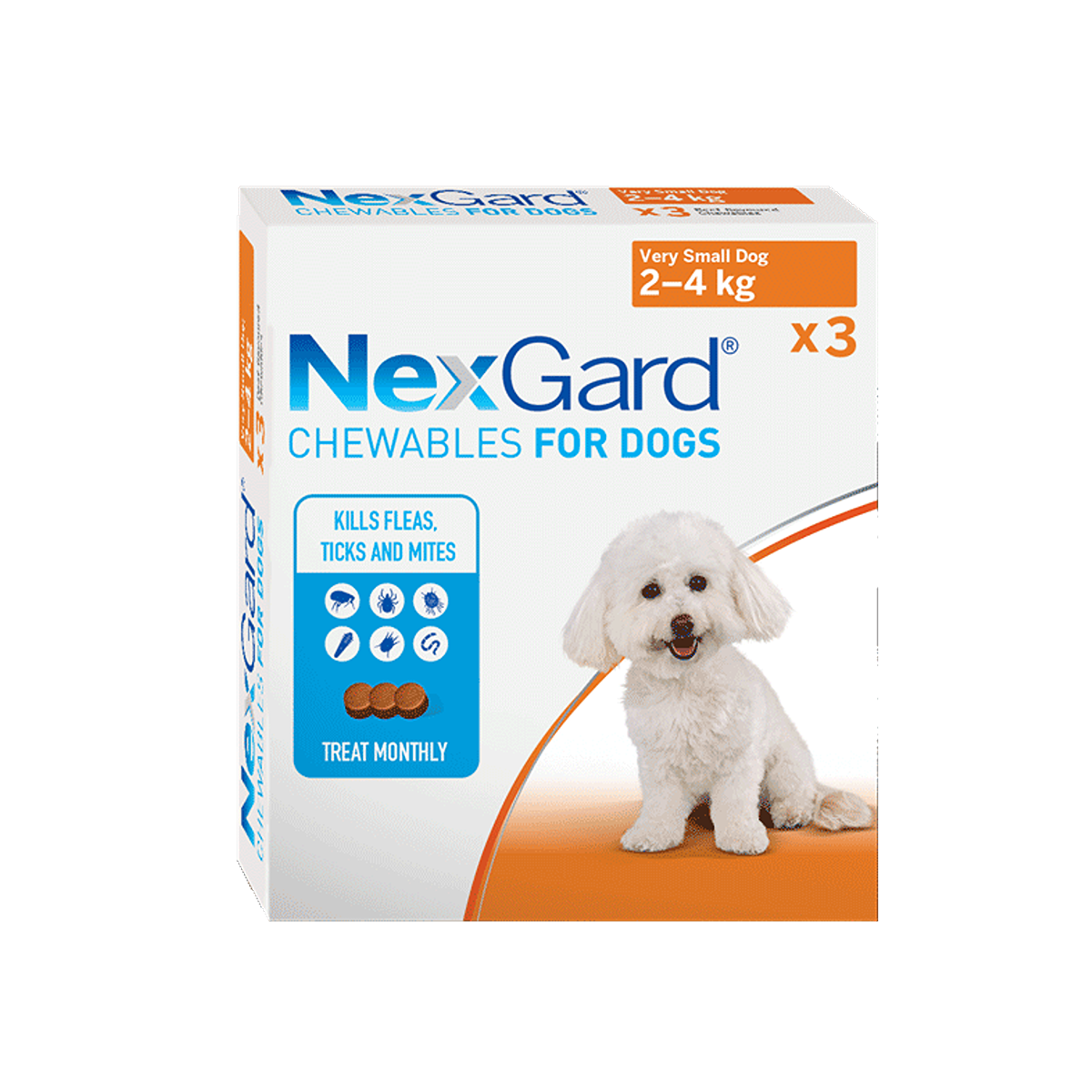 Nexgard Chewable Treatment for Extra Small Dogs 2-4kg