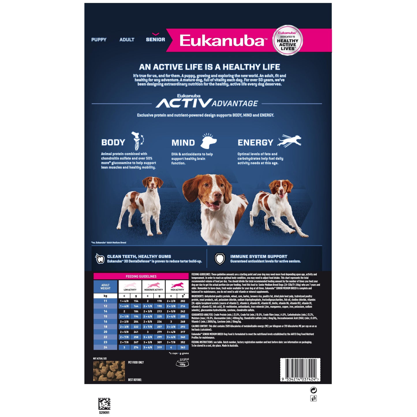 Eukanuba Senior Medium Breed Dry Dog Food