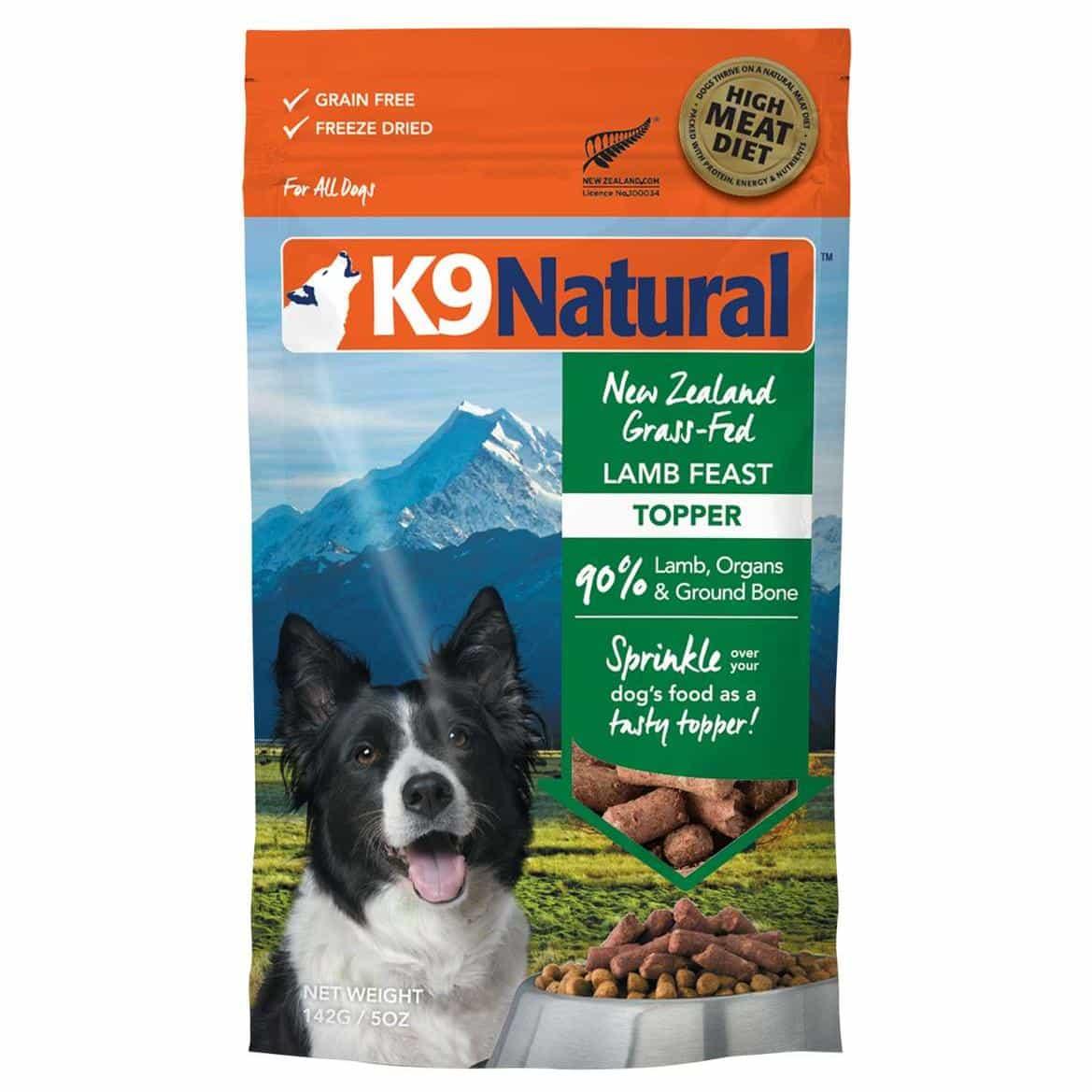 K9 Natural Freeze Dried Lamb Dog Food Topper
