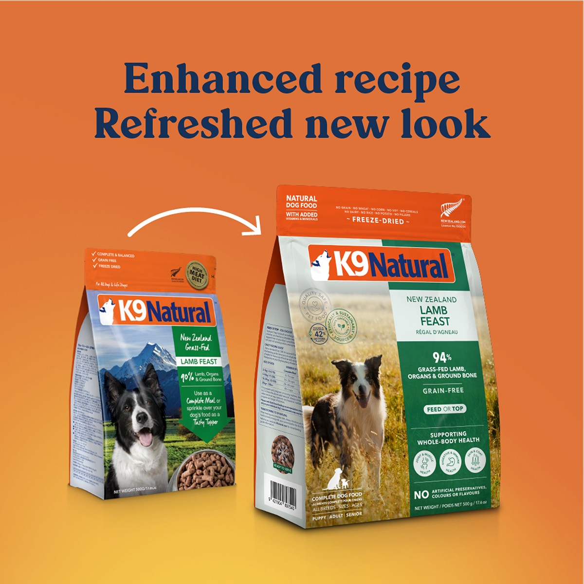 K9 Natural Freeze-Dried NZ Lamb Feast Dog Food