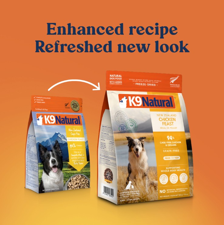 K9 Natural Freeze Dried Chicken Dog Food Topper