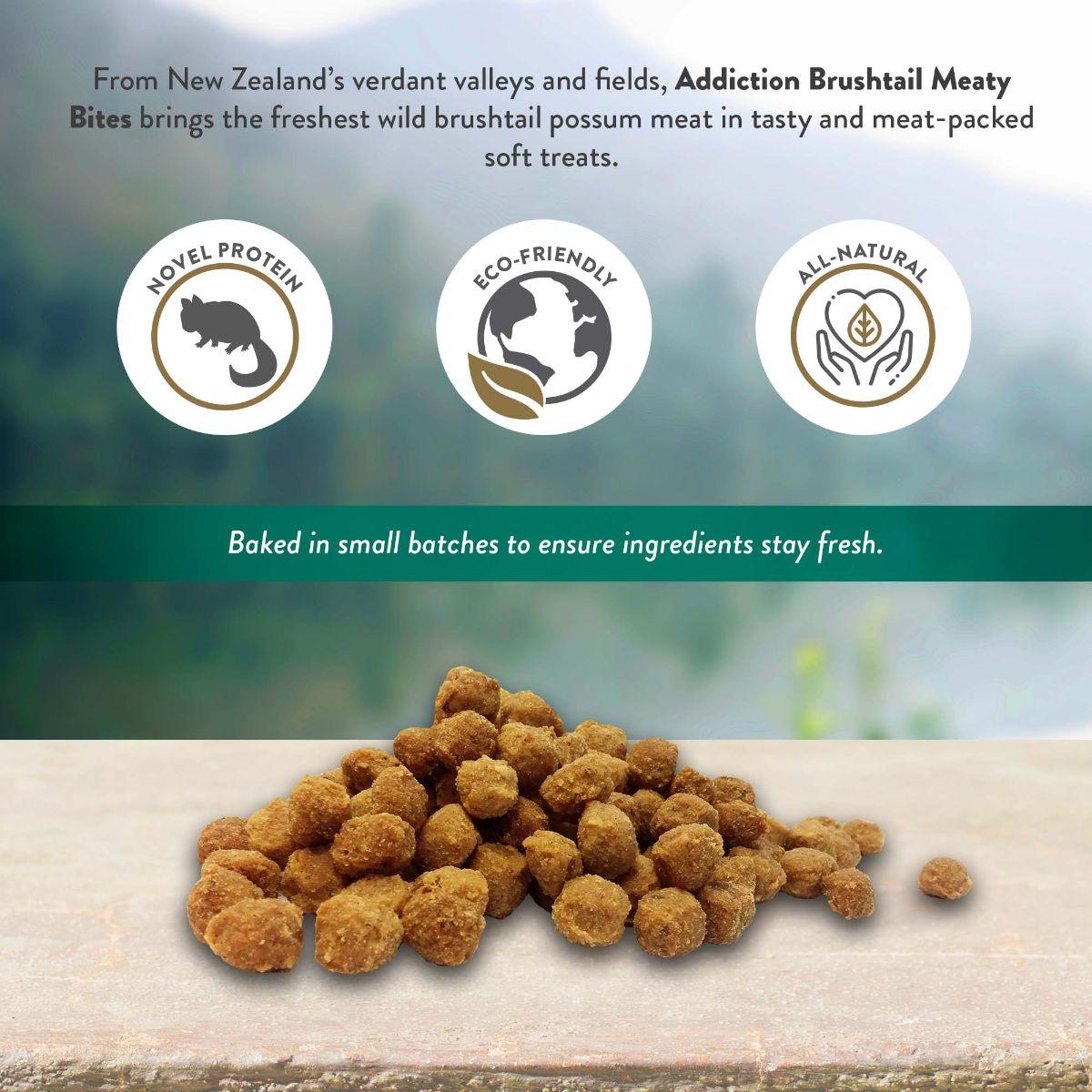 Addiction Brushtail Meaty Bites Dog Treats