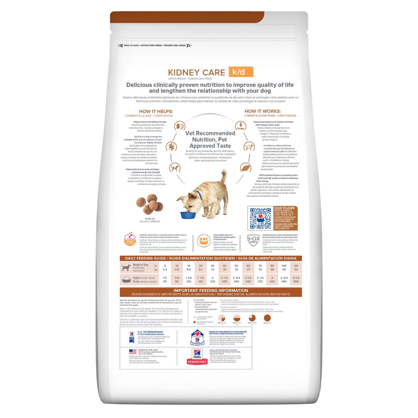 Hill's Prescription Diet k/d Kidney Care Chicken Dry Dog Food