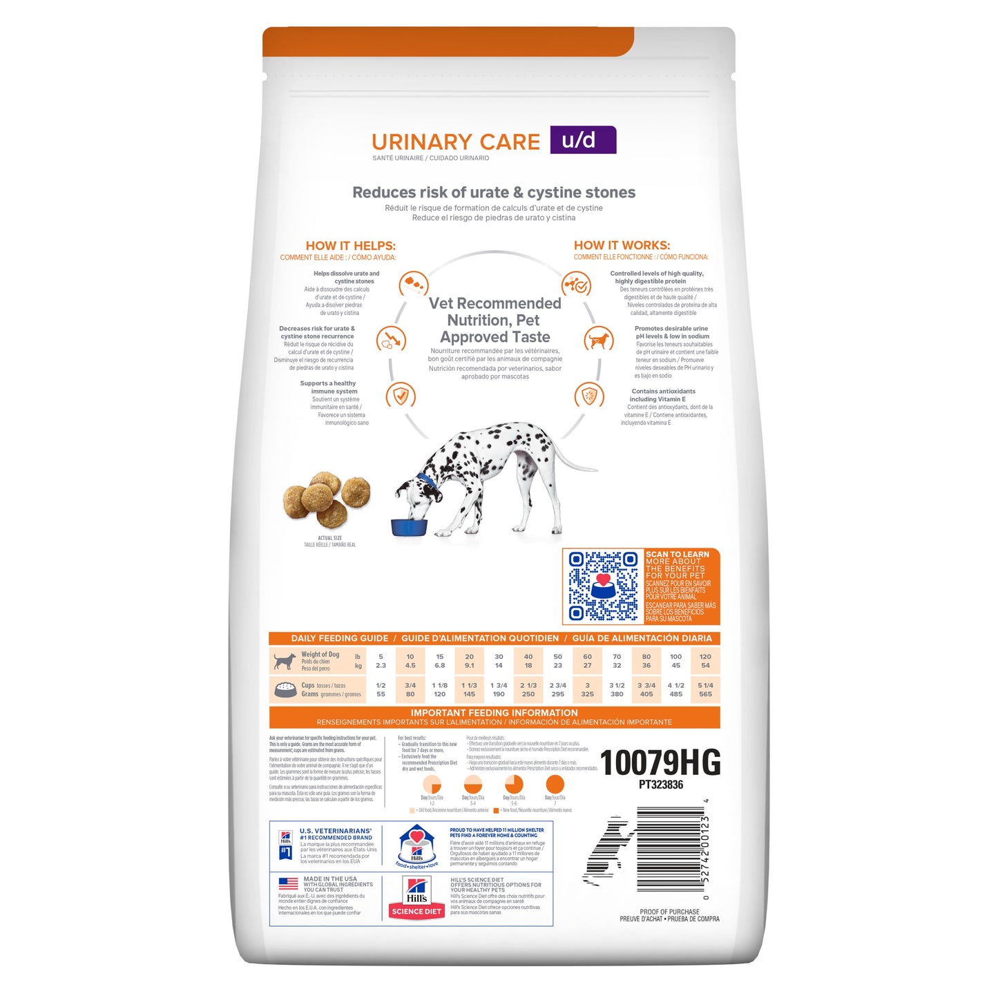 Hill's Prescription Diet u/d Urinary Care Original Dry Dog Food