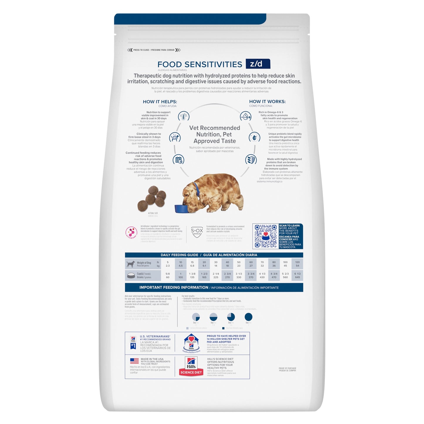 Hill's Prescription Diet z/d Skin/Food Sensitivities Original Dry Dog Food