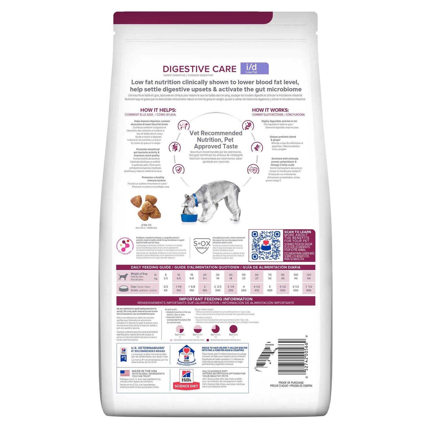 Hill's Prescription Diet i/d Low Fat Digestive Care Chicken Dry Dog Food