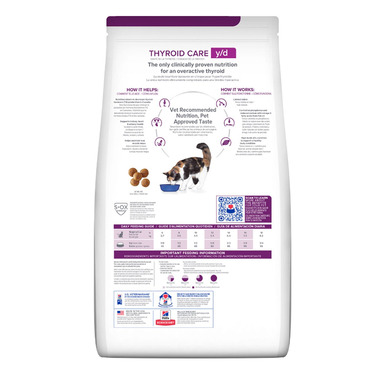 Hill's Prescription Diet y/d Thyroid Care Dry Cat Food