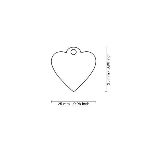 My Family Handmade Heart Pet ID Tag