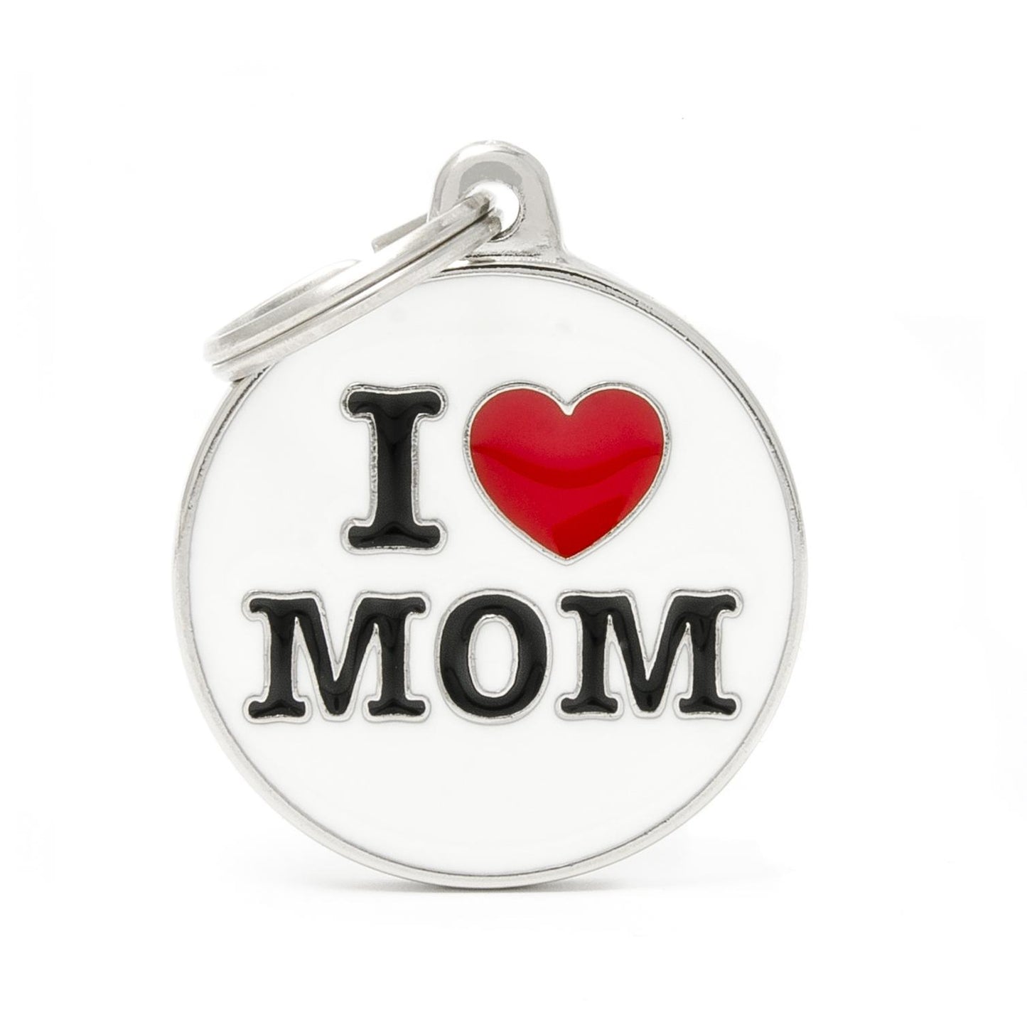 My Family Love Mom Charm Pet ID Tag
