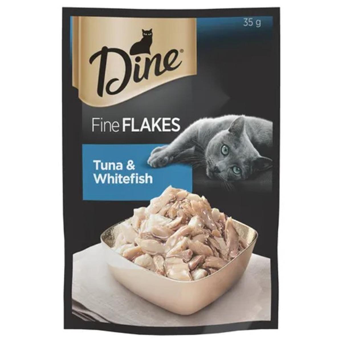 Dine Fine Flakes Tuna & Whitefish Wet Cat Food