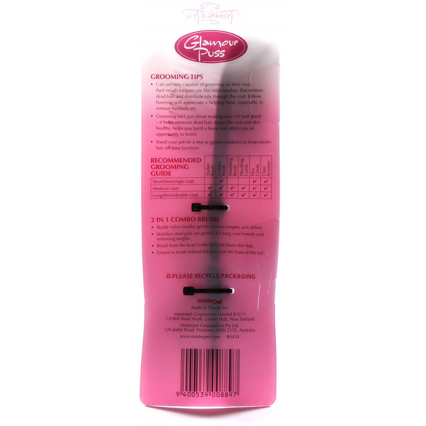 GlamourPuss 2in1 Combo Brush