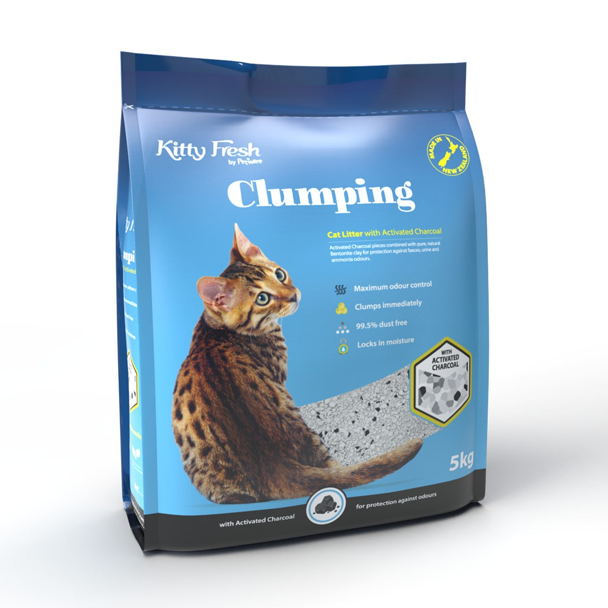 Kitty Fresh Activated Charcoal Clumping Cat Litter
