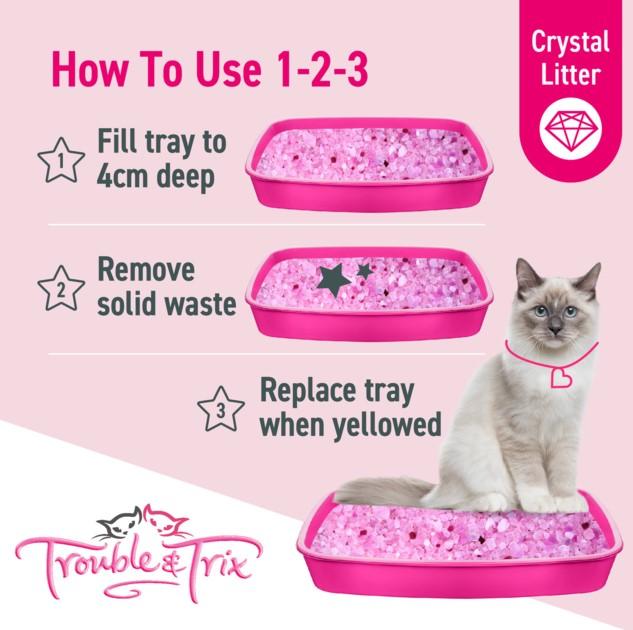 Trouble & Trix Odour Neutralising Anti-Bacterial Crystal Litter