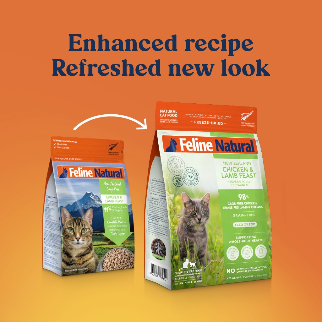 Feline Natural Freeze-Dried NZ Chicken & Lamb Feast Cat Food