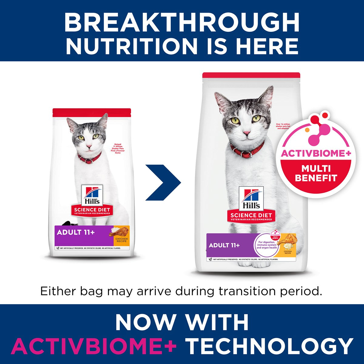 Hill's Science Diet Adult 11+ Dry Cat Food
