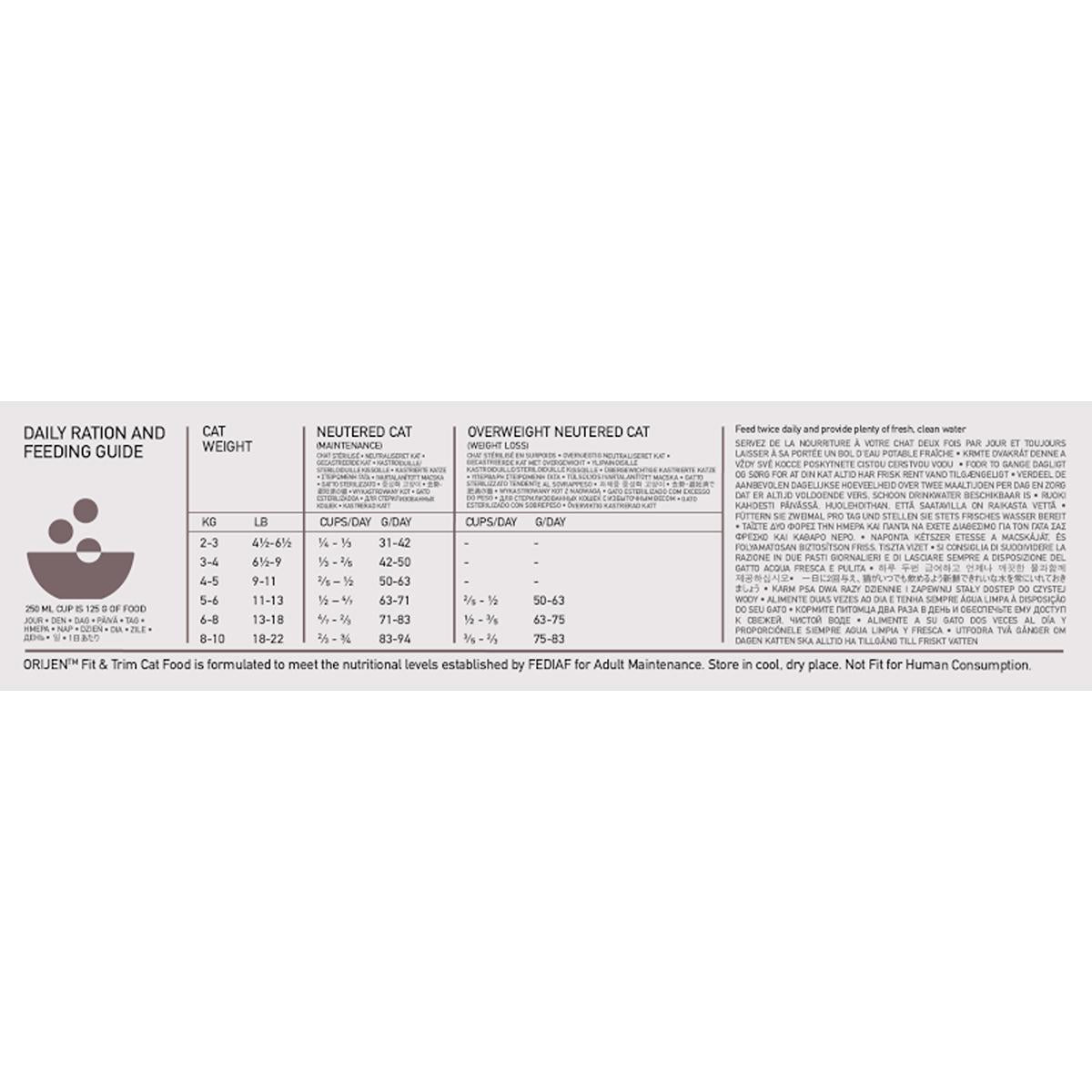 ORIJEN Fit & Trim Dry Cat Food