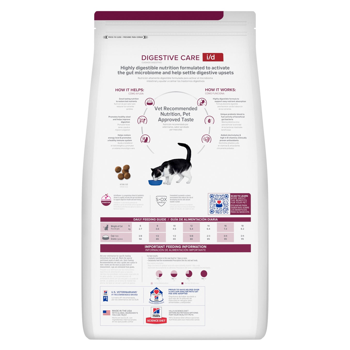 Hill's Prescription Diet i/d Digestive Care Chicken Dry Cat Food