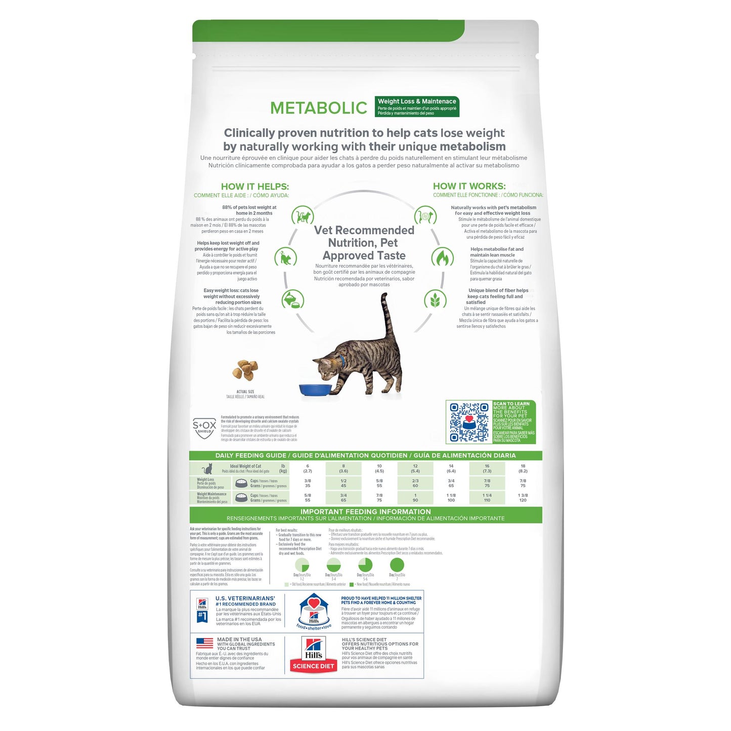 Hill's Prescription Diet Metabolic Weight Management Chicken Dry Cat Food