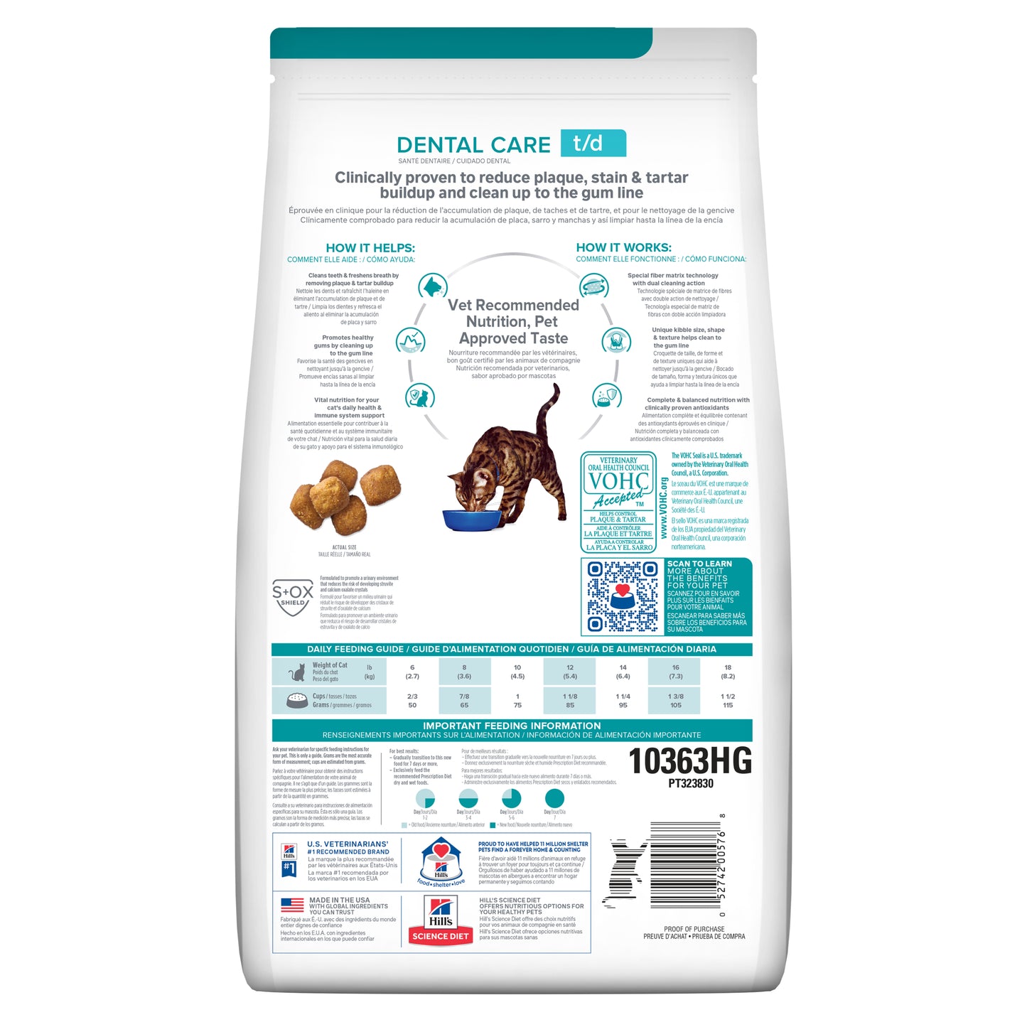 Hill's Prescription Diet t/d Dental Care Chicken Dry Cat Food