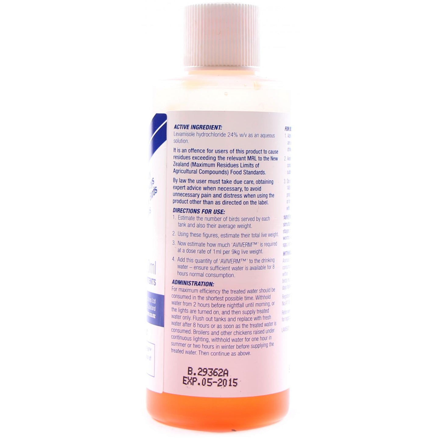 Westwoods Aviverm Bird Wormer