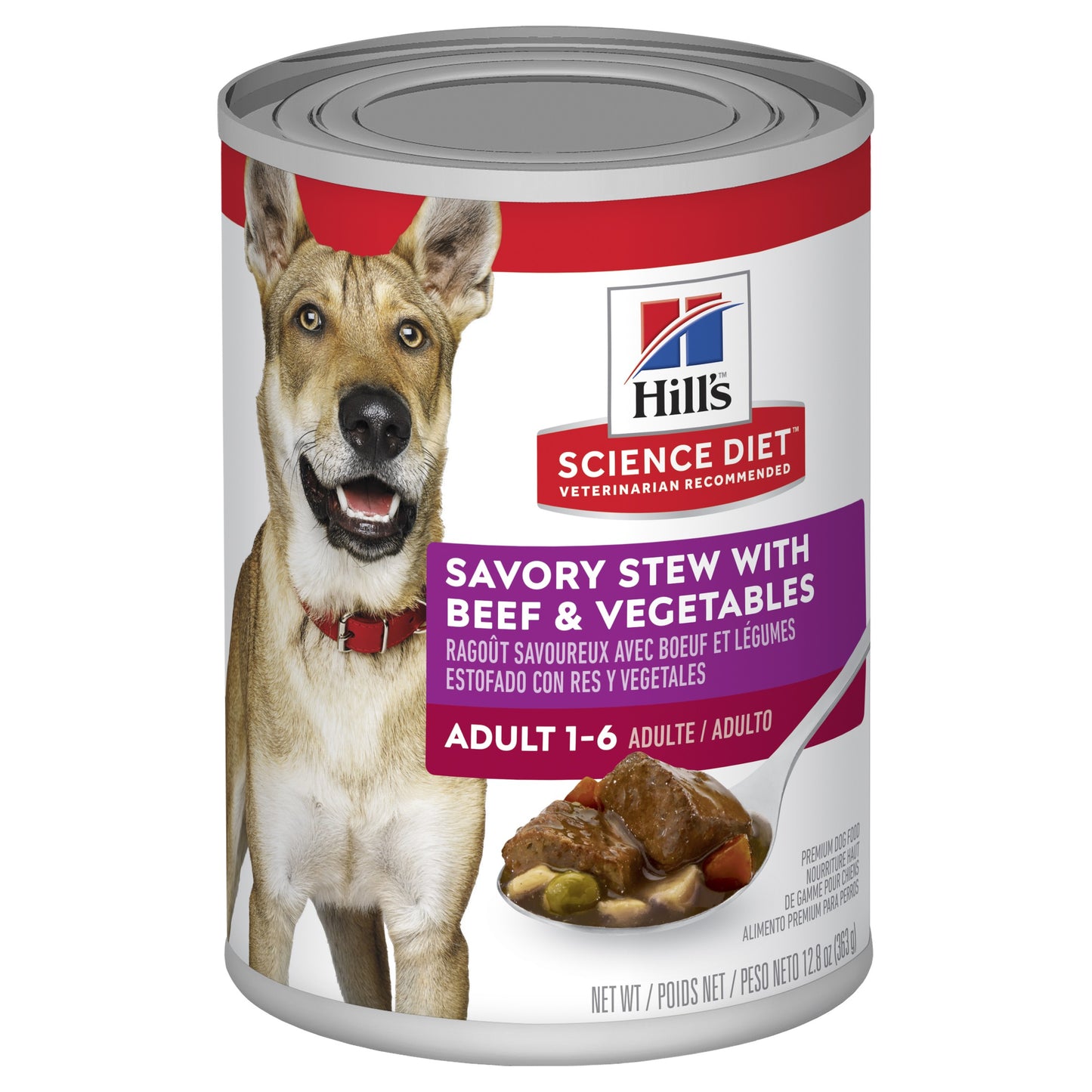 Hill's Science Diet Adult Savory Stew Beef Wet Dog Food