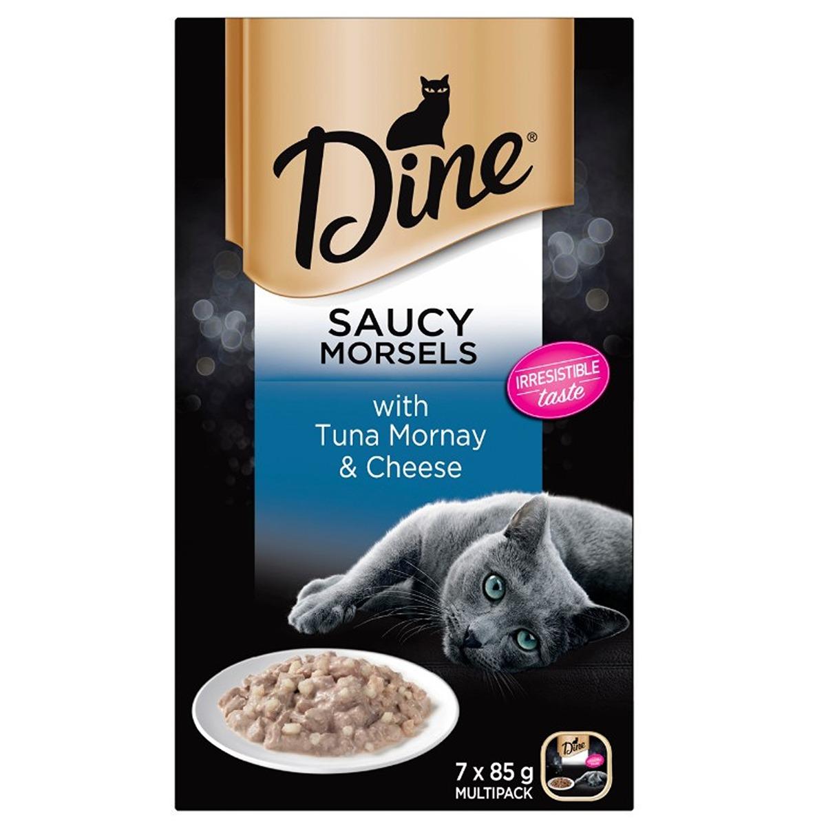 Dine Saucy Morsels With Tuna Mornay & Cheese Wet Cat Food