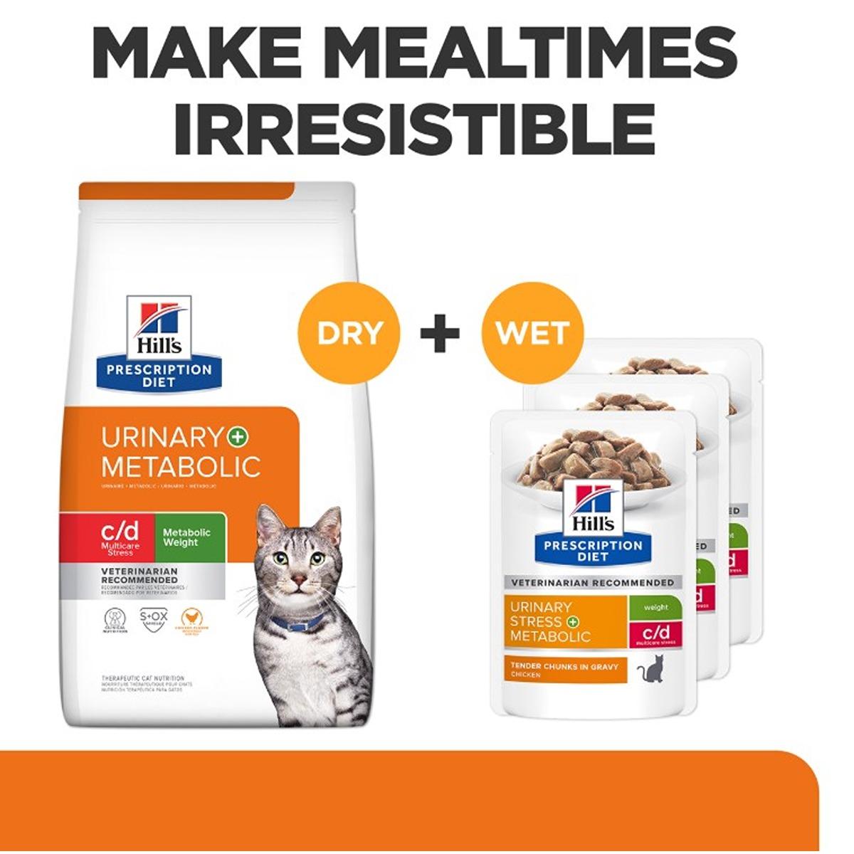 Hill's Prescription c/d Diet Urinary Stress + Metabolic Wet Cat Food