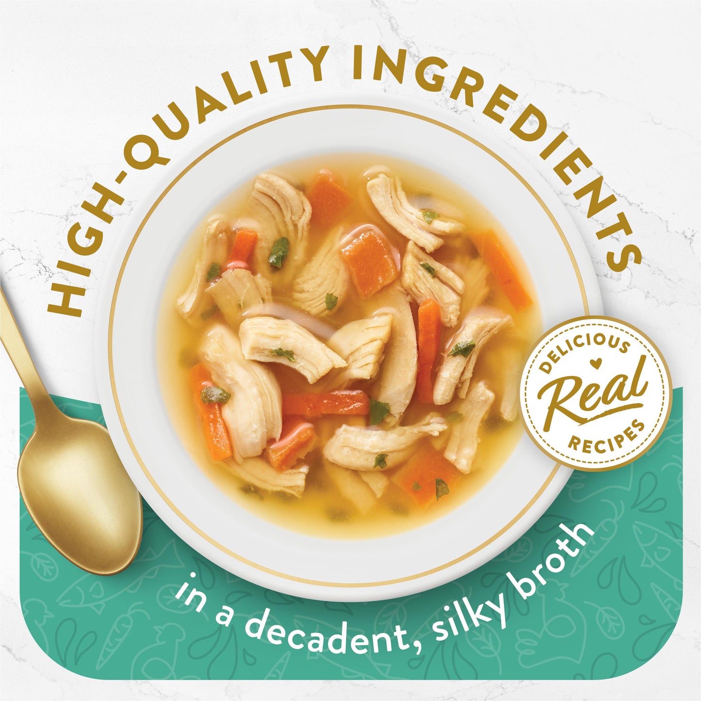 Fancy Feast Classic Broths Chicken Vege Whitefish Wet Cat Food