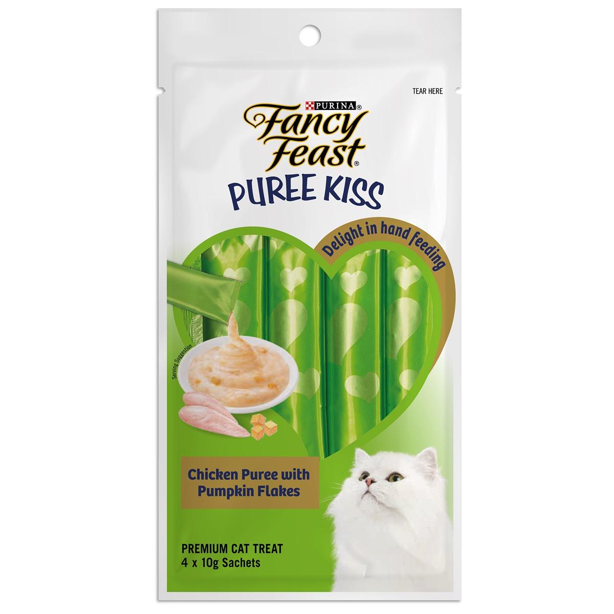 Fancy Feast Puree Kiss Chicken w/Pumpkin 4x10g