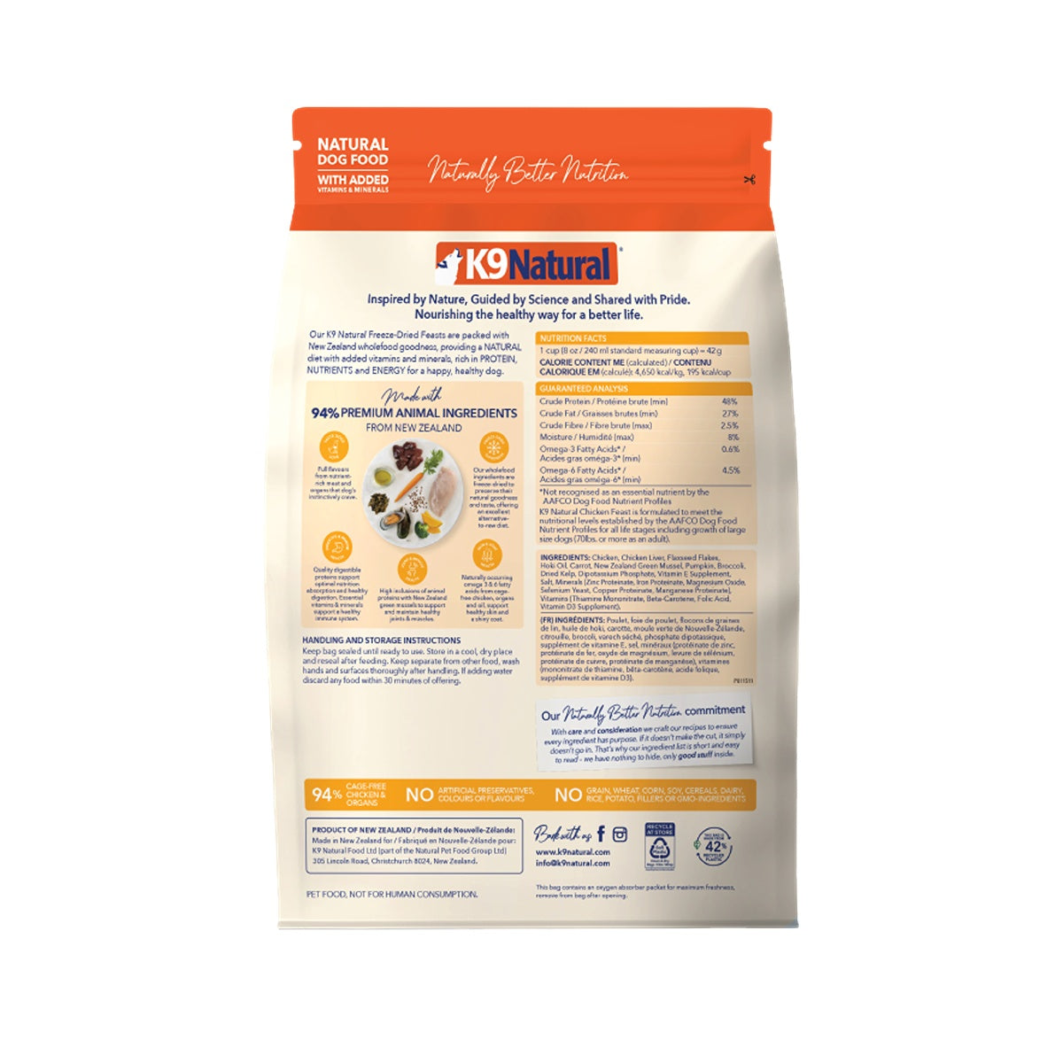 K9 Natural Freeze-Dried Chicken Dry Dog Food