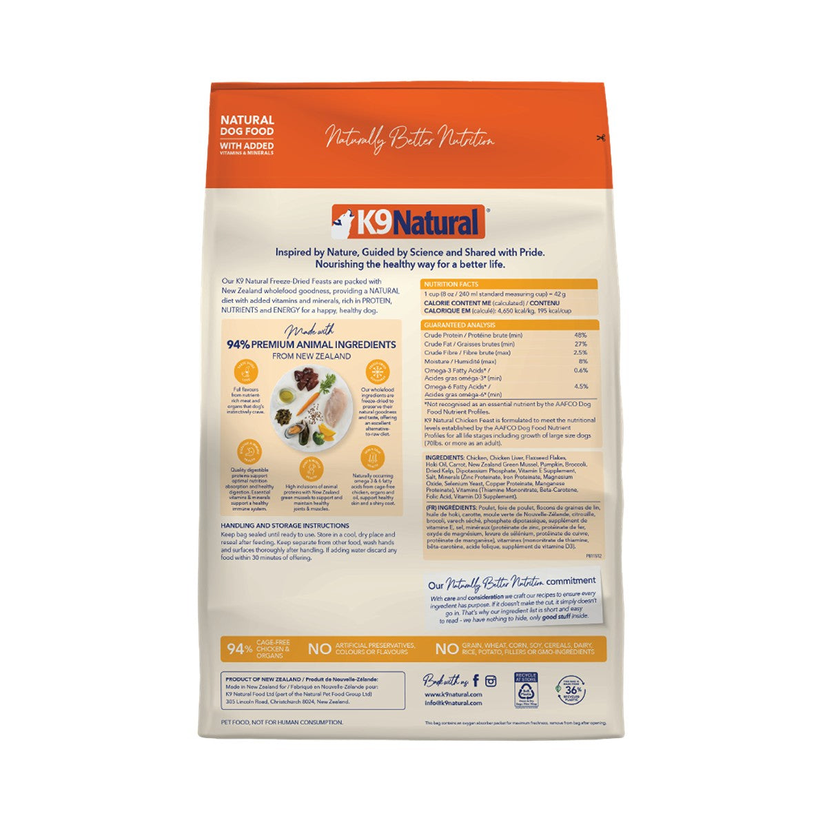 K9 Natural Freeze-Dried Chicken Dry Dog Food
