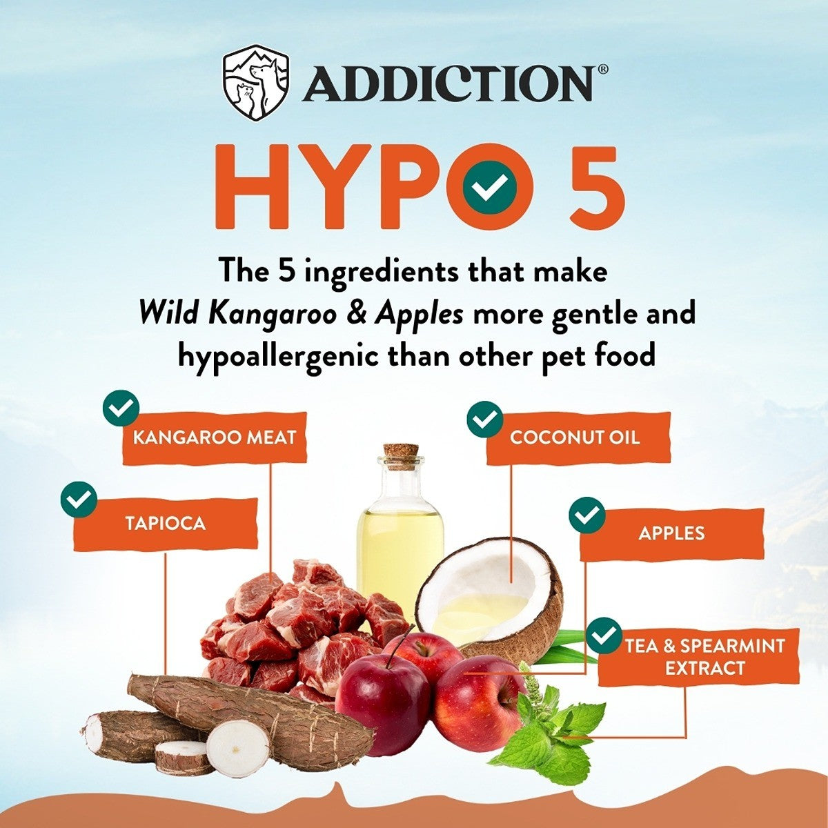 Addiction Sensitive Care Wild Kangaroo & Apples Dry Dog Food