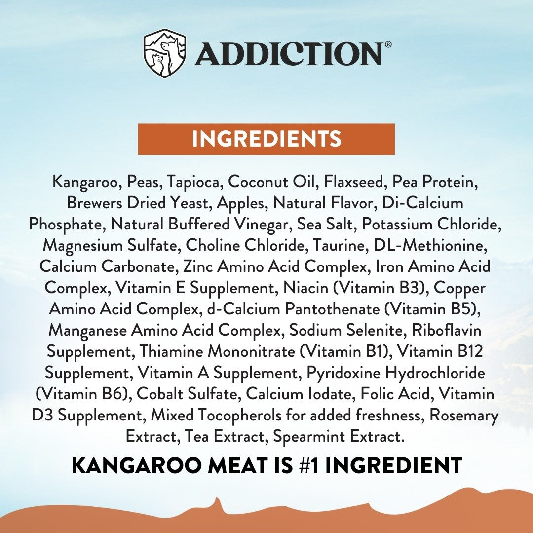 Addiction Sensitive Care Novel Protein Wild Kangaroo & Apples Dry Dog Food