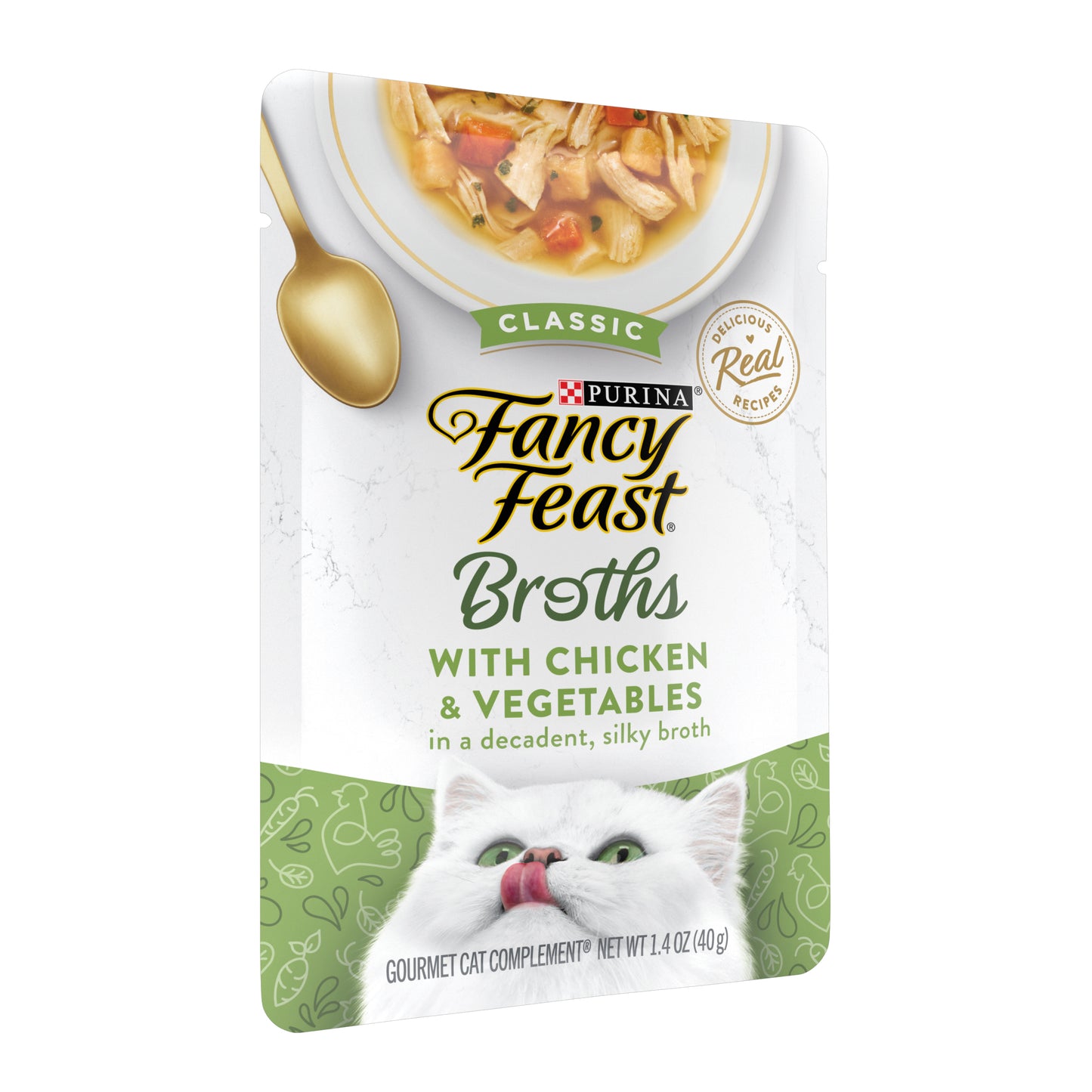 Fancy Feast Classic Broths Chicken & Vegetables Wet Cat Food