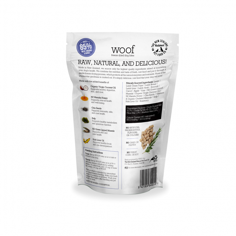 WOOF Freeze Dried Lamb Dog Treats