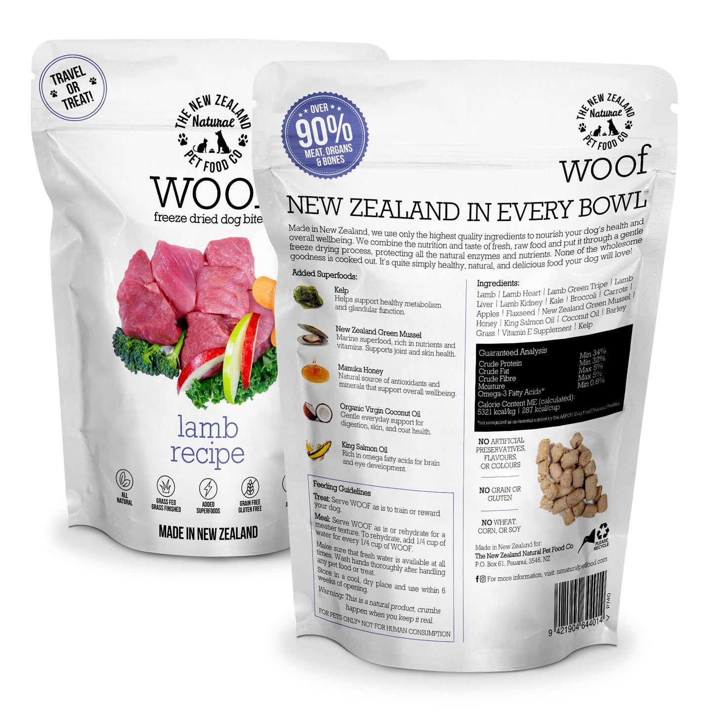 WOOF Freeze-Dried Lamb Dog Treats