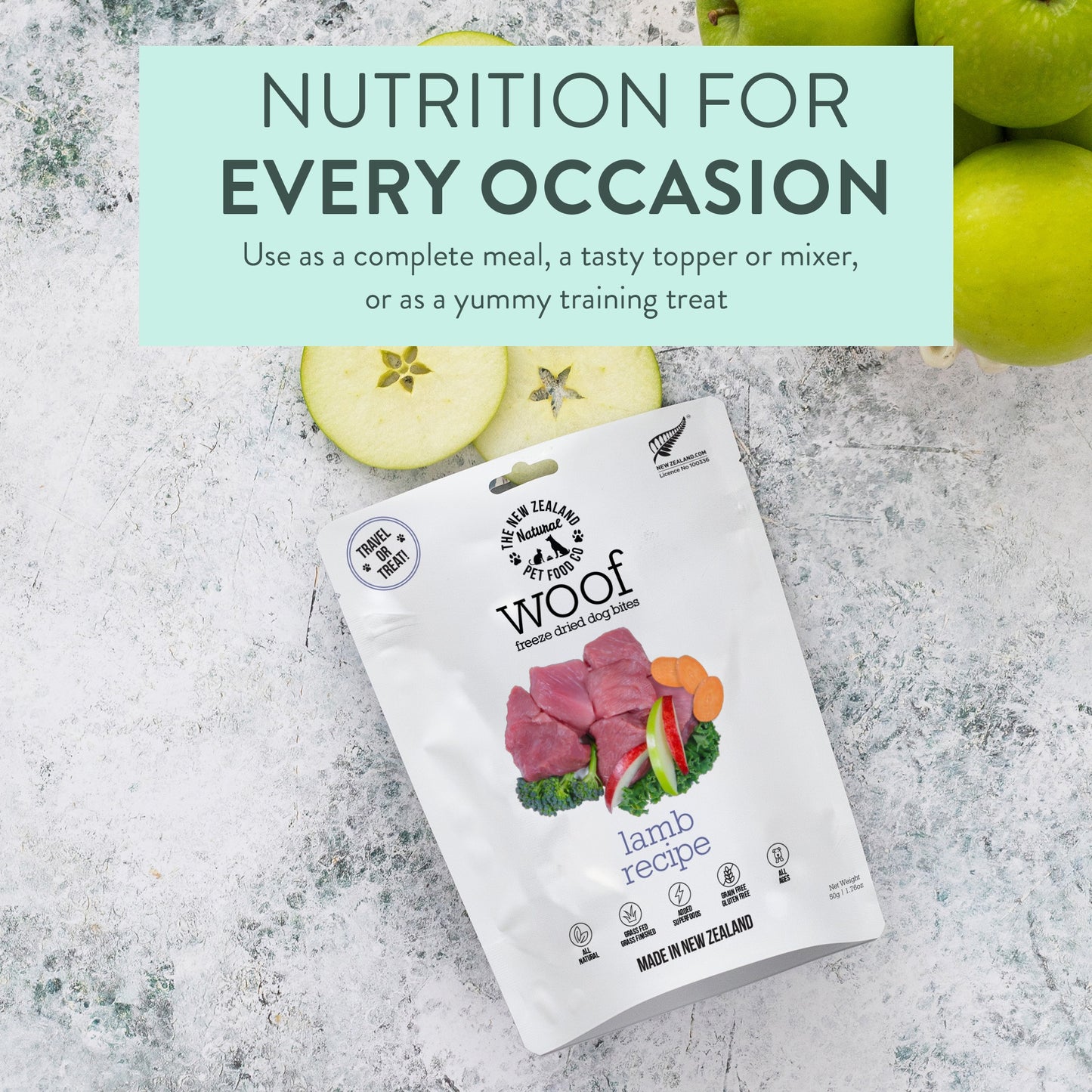 WOOF Freeze-Dried Lamb Dog Treats