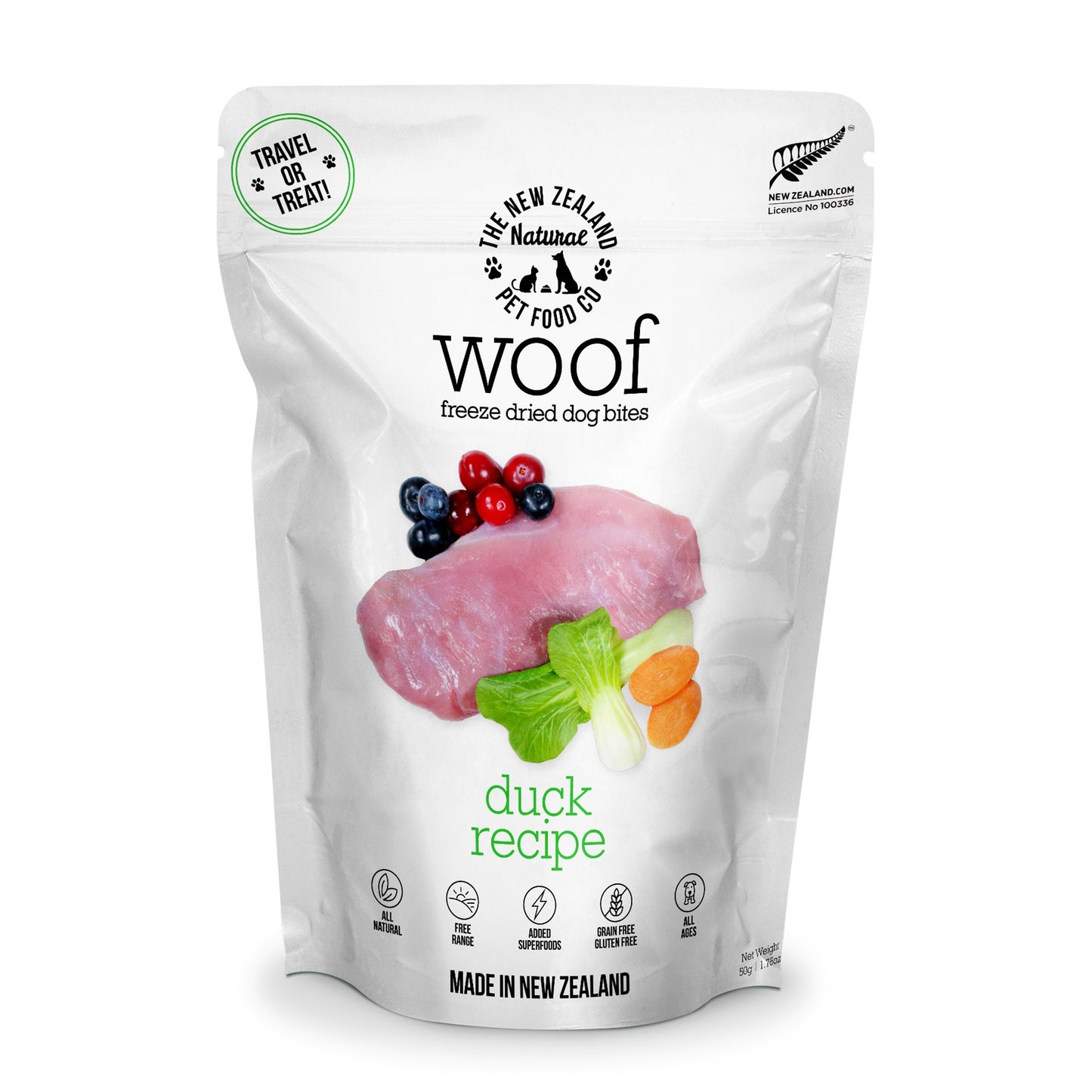 Woof Freeze Dried Duck Dog Treats