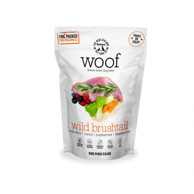 WOOF Freeze Dried Wild Brushtail Dog Treats