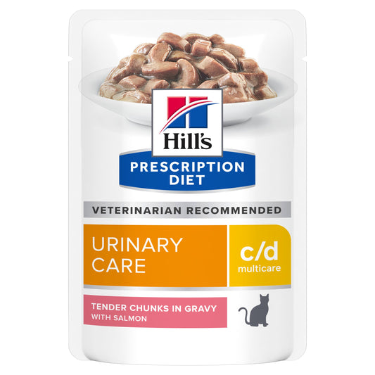 Hill's Prescription Diet c/d Multicare Salmon Wet Cat Food Pouches